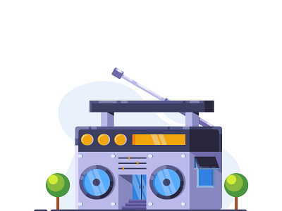 RADIO HOUSE affinity designer cute illustration dribbble flat illustration house illustration illustration illustration ideas radio radio house radio illustration simple illustration vector vector illustration