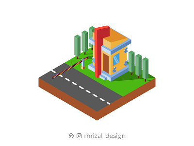 security post affinitydesigner creative drawing drawing challenge dribbble environment flat illustration illustration illustration ideas isometric art isometric design isometric illustration pos security stock illustration vector vector illustration