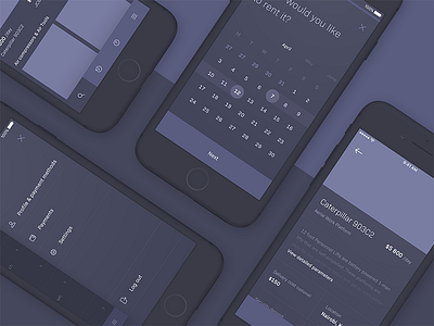 🏗 Konstrukt — wireframes app application burger calendar cards clean interface ios layout list minimal mobile mockup product simple typography ui user experience ux wireframe