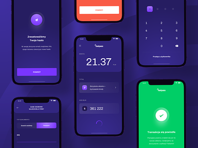 Fastpass App 💸 app application clean ecommerce financial fintech interface ios iphone x keys loading minimal mobile payment product purple simple success ui ux