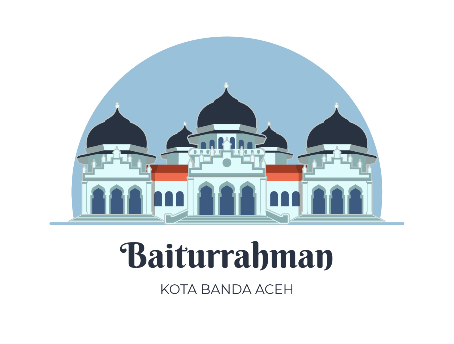 masjid raya baiturahman by Ghofi Yudha Rifki on Dribbble masjid raya baiturahman by Ghofi Yudha Rifki on Dribbble