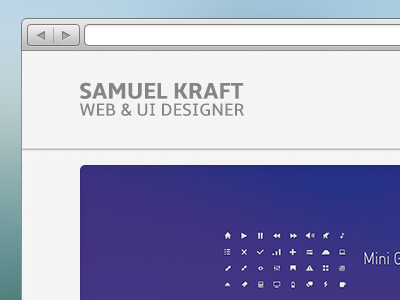 Portfolio Redesign browser debut interface mac mini os x portfolio redesign ui