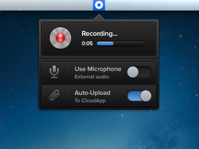 Soundsnippets - menubar app app audio bar mac menu menubar proxima nova record snippet sound