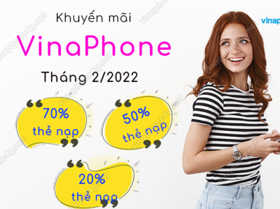 Lịch khuyến mãi VinaPhone tháng 2/2022 đón Xuân Nhâm Dần