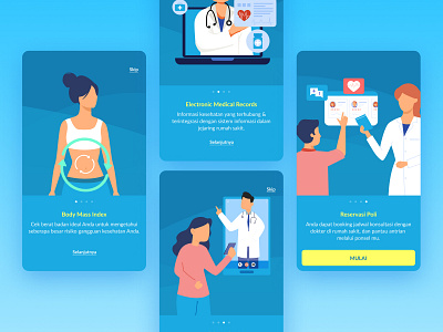 Onboarding Zi.Care - Health App app art banner design graphic design graphicdesign illustration ui uidesign ux