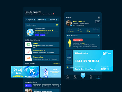 Redesign Zi.Care - Health App app banner branding design graphic design illustration minimal ui uidesign ux