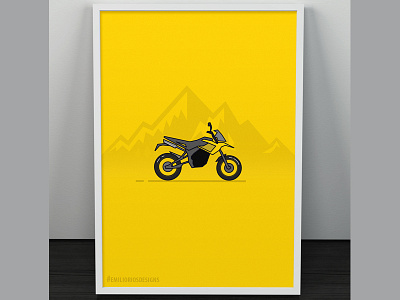 Ride On! bike design emilioriosdesigns flat flat design flat icon icon illustrator line art motorcycle mountain photoshop