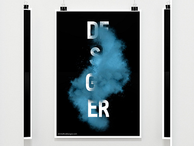Designer abstract art emilioriosdesigns graphic designer photoshop poster poster typography powder type