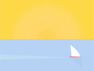 Sailboat Relaxation boat emilioriosdesigns graphicdesigner icon icon design instagram minimal sail boat simple simplicity