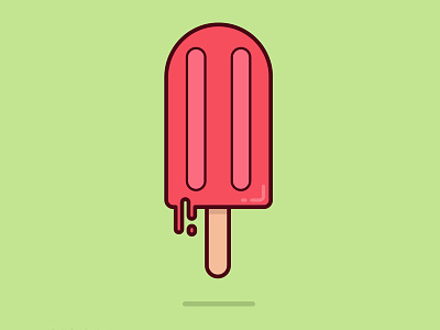 It's Melting! bar emilioriosdesigns fast graphic design ice ice cream icon icon design illustration liquid melting