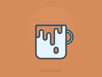 Coffee! blue coffee emilioriosdesigns file graphic designer graphics icon icon design icon designer
