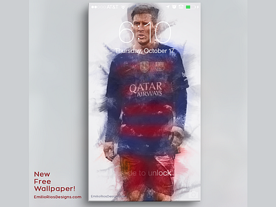 Messi FREE Wallpaper! barcelona charcoal download emilioriosdesigns free download freebie messi mock up photoshop soccer wallpaper