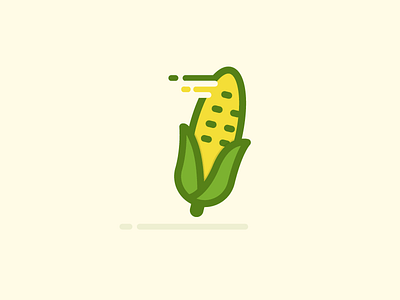 Corn Icon corn corn icon emilioriosdesigns fast flat flat design flat icon food icon icon designer maiz yellow