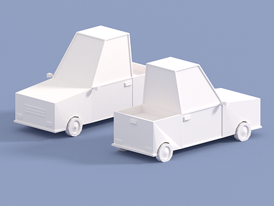 Clay Car Models 3d blender car clay model emilioriosdesigns floating lowly modeling shadow truck