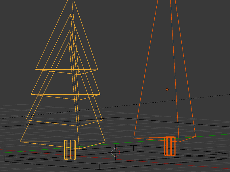 3D Trees Progress Gif 3d blender clay model emilioriosdesigns floating gif lowly modeling progress shadow tree