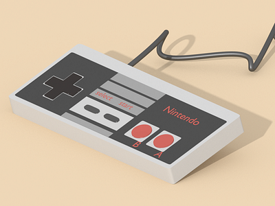 Nintendo Controller 3D Render 3d 3d render blender console controller emilioriosdesigns nintendo render video game