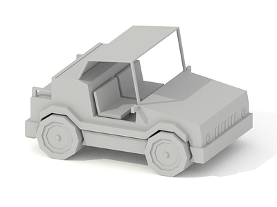 New WIP! 3d 3d blender blender car clay emilioriosdesigns graphicdesigner jeep render rendering