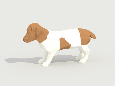 3D Puppy 3d 3d animal 3d design 3d dog 3d puppy blender dog emilioriosdesigns perro puppy