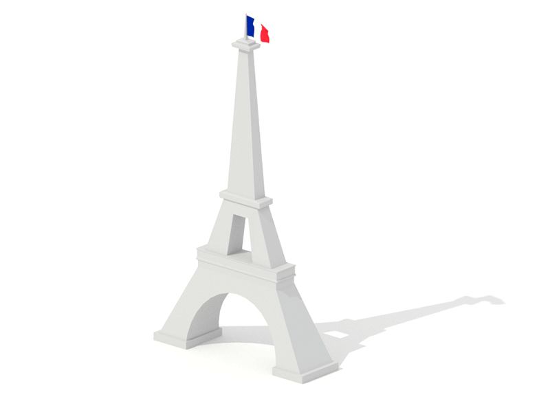 Paris! 3d animation 3d blender animation blender eiffel tower emilioriosdesigns gif paris