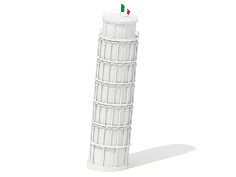 Pisa! 3d animation 3d blender animation blender emilioriosdesigns gif pisa tower of pisa
