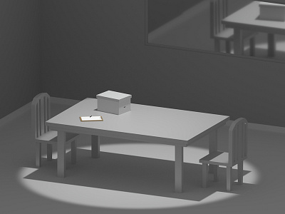 Interrogation Room 3d model 3d render blender blender 3d emilioriosdesigns room