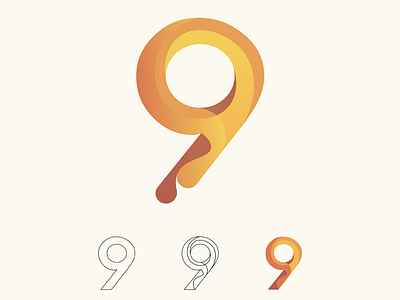 9 9 emilioriosdesigns gradients illustrator nine type design typography
