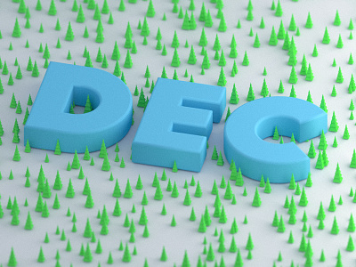 December Trees 3d 3d low poly 3d render blender christmas emilioriosdesigns low poly trees