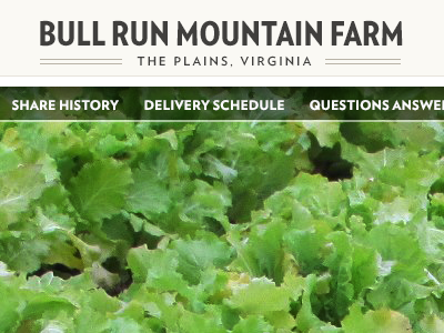 Bull Run Farm CSA header farm green verlag verlag condensed web