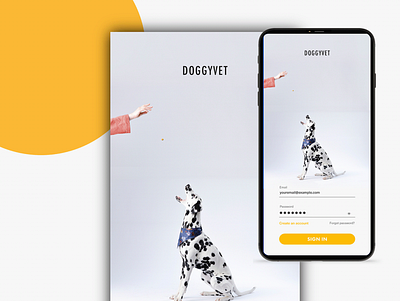 Doggyvet app app design ui ux