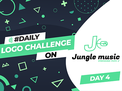 JM music logo (logo design challenge on day 4) branding daily dailylogochallenge design dipto graphic design icon illustrator logo vector