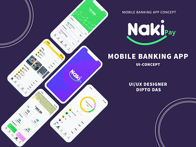 Taka Naki Mobile Banking App UI/UX Concept