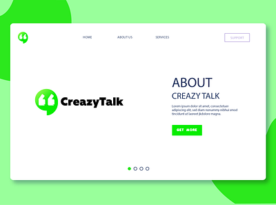 Creazy Talk modern Chat logo branding bulb concept daily dailylogochallenge design dribbble fashion flat graphic design icon illustrator logo modern vector