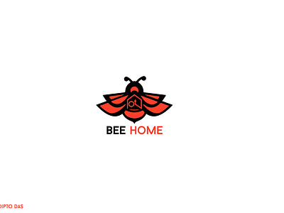 Bee Home Modern Real Estate Logo