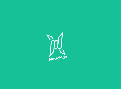MusicMax Modern Music Logo branding concept daily dailylogochallenge design graphic design icon illustrator logo logo design logo designer logo mark logo type logotype m letter logo minimal minimalist minimalist logo modern music