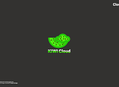 kiwi cloud logo design branding cloud cloud logo concept creative daily dailylogochallenge design graphic design icon logo logo design logotype modern design modern logo