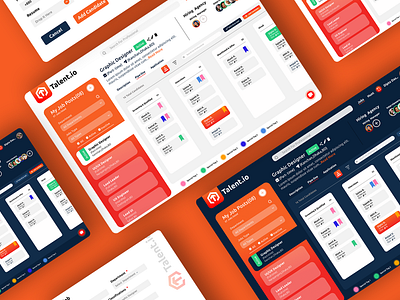 Talent.io ( Recruit Platform Web App) Concept UI