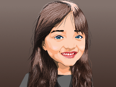 Little Girl Vector Art