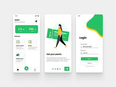 Taruh.id - Mobile App app branding clean design designer flat mobile typography ui ux