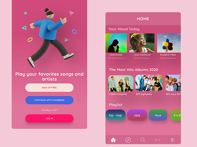 Music Player Application application music design design app mobile app mobile app design mobile design mobile ui music music app music player ui