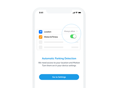 Access to your location access automatic location on boarding parking privacy prompt settings