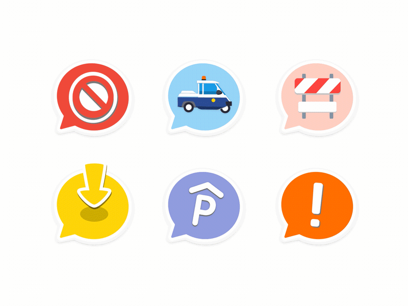 Parking map icons bubble community icon icons map parking spotangels