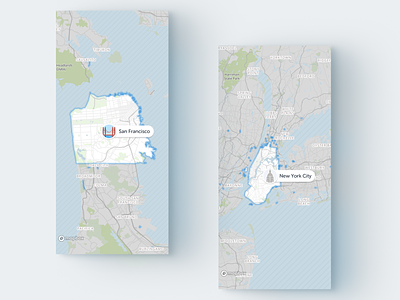 Hello San Francisco & New York City! city map navigation map parking parking map spotangels web website