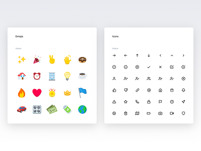 Emojis and icons Color and text - Spotangels Design System design system emoji emojis guide guidelines icons style guide ui elements ui guide ui style