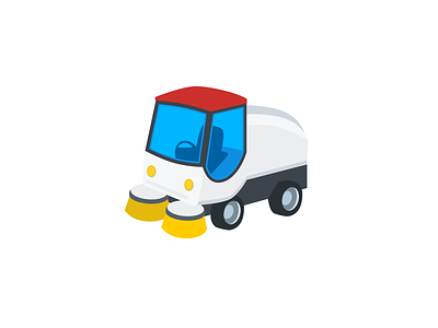 Street Sweeper Emoji car florent illustration lenormand parking spotangels street cleaning street sweeper street sweeping truck