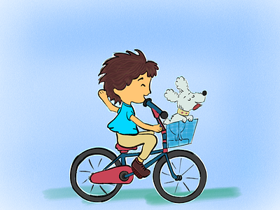 Bicycle Ride activities bicycle children childrens illustration doodle illustration illustrations illustrator outdoor outdoors play playful