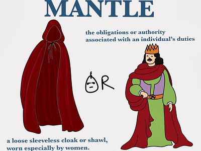 Mantle - Word Illustration english illustrations illustrator learn words wordsillustration