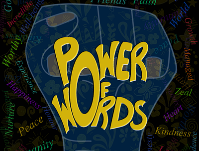 Power Of Words cover artwork coverpage design digitalart doodle doodleart illustrations illustrator justlikedoodle newsletter power powerofwords