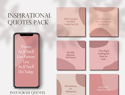 Ready to use quotes pack blank backgrounds illustration inspirational quotes insta instagram instagram banner instagram post instagram stories instagram template motivational quotes quotes ready to use