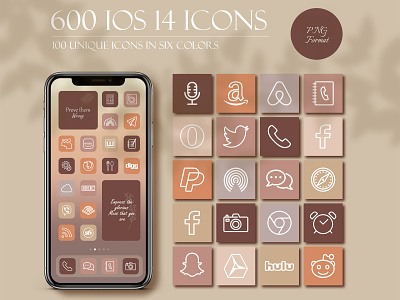 iOS 14 app icons pack app design apple apps pack design fall color theme illustration