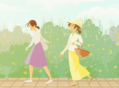 Spring 🌿 design illustration